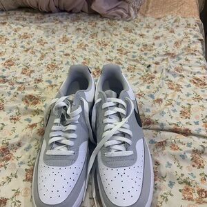 Nike Court Vision Low Grey Fog White Black